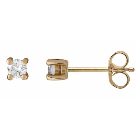 Clous d'oreilles or et diamant HP1 0.14ct