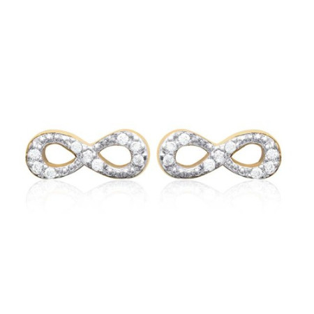 Boucles d\'oreilles infini - Bijouterieonline.com