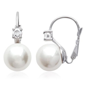 Boucles d'oreilles argent avec perles