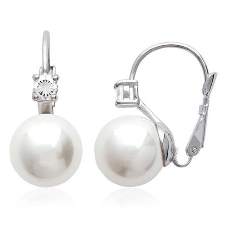 Boucles d'oreilles argent avec perles