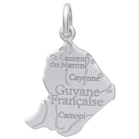 Pendentif Guyane en argent