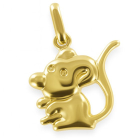 Pendentif souris plaqué or - Bijouterieonline.com