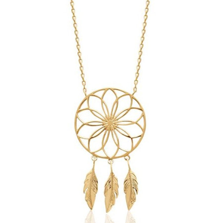 Collier Attrape-Rêves Plaqué Or