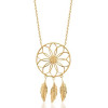 Collier Attrape-Rêves Plaqué Or
