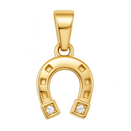 Pendentif plaqué or fer à cheval