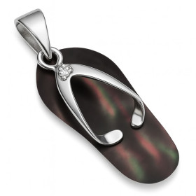 Pendentif tong en argent