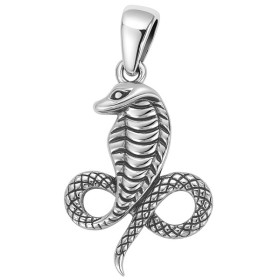 Magnifique pendentif cobra en argent - Bijouterieonline.com