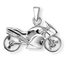 Pendentif moto en argent. - Bijouterieonline.com