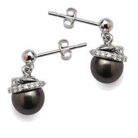 Boucles d’oreilles Argent et Perles Imitation Tahiti 7mm