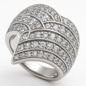 Bague argent vagues ø52