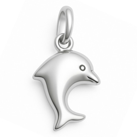 Pendentif dauphin en argent
