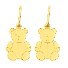 Dormeuses oursons en or