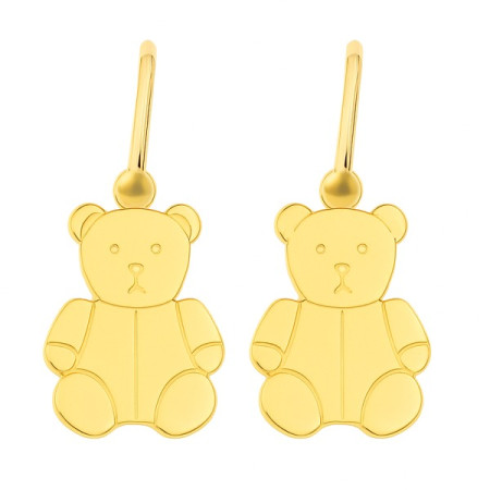 Dormeuses oursons en or