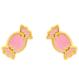 Clous d'oreille or bonbons