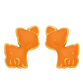 Clous d'oreilles or faons
