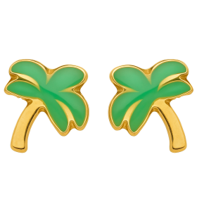 Clous d'oreilles or palmiers