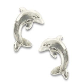 Clous d'oreilles dauphins en argent