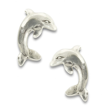 Clous d'oreilles dauphins en argent