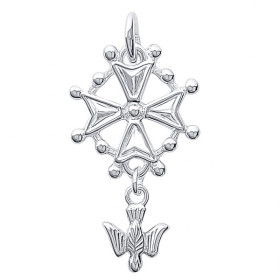 Croix huguenote en argent