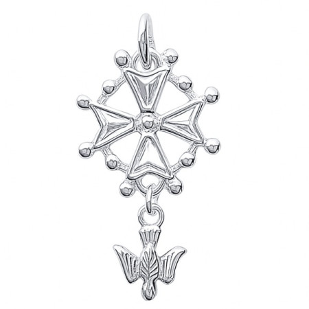 Croix huguenote en argent