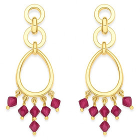 Boucles d'oreilles cristal