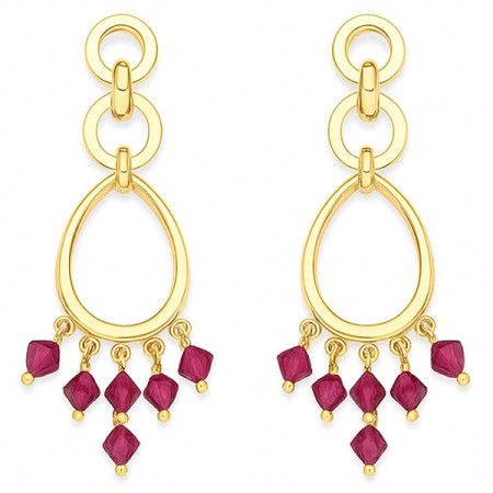 Boucles d'oreilles cristal