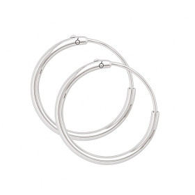 Créoles en argent de 12 mm