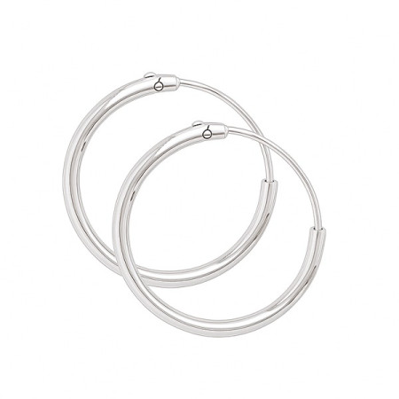 Créoles en argent de 12 mm