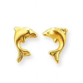 Clous d'oreilles dauphins plaqué or