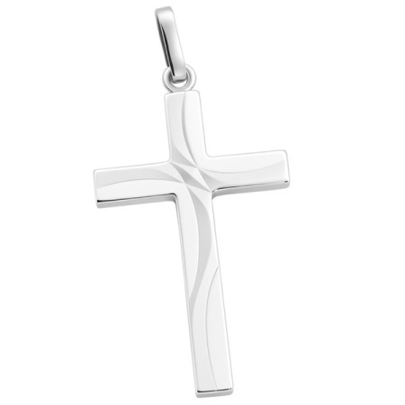 Croix en or blanc