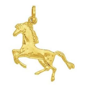 Pendentif cheval en or 750