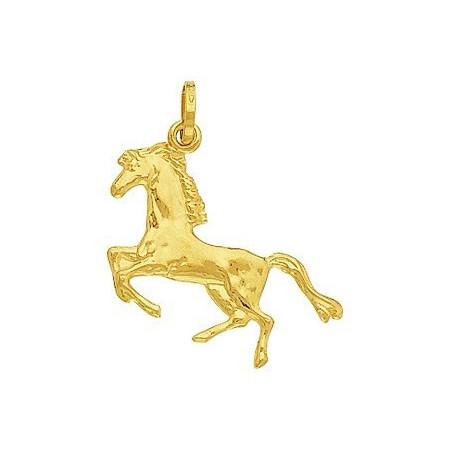 Pendentif cheval en or 750