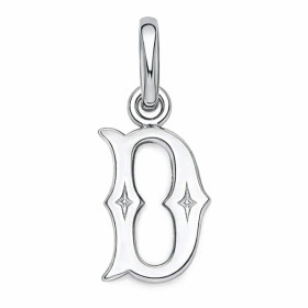 Pendentif lettre D argent