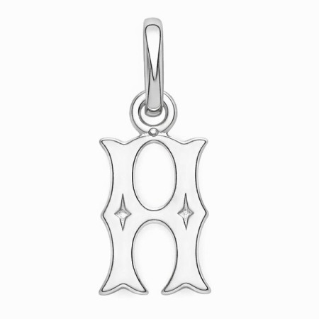 Pendentif lettre H argent