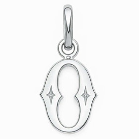 Pendentif lettre O argent