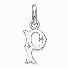 Pendentif lettre P argent