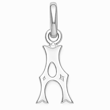 Pendentif lettre A en argent