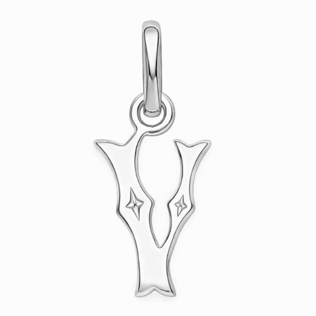 Pendentif lettre Y argent