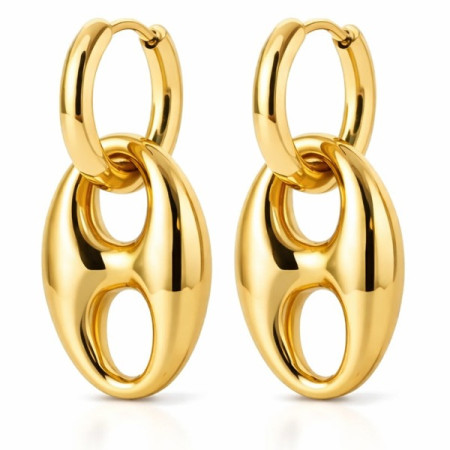 Créoles grains de café doré