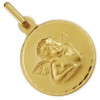 Médaille ange en or diamètre 14 mm