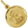 Médaille ange en or diamètre 15 mm
