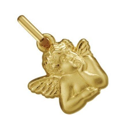 Médaille ange découpé en or 11mm