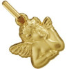 Médaille ange découpé en or 11mm