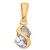 Pendentif topaze bleue de 7 x 5 mm