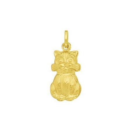 Pendentif chat en or