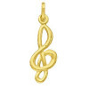 Pendentif en or clef de sol