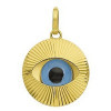 Pendentif oeil bleu en or, protection