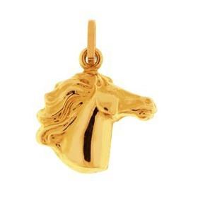 pendentif tête de cheval en or