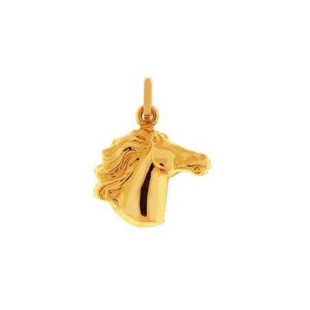 pendentif tête de cheval en or