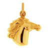 pendentif tête de cheval en or